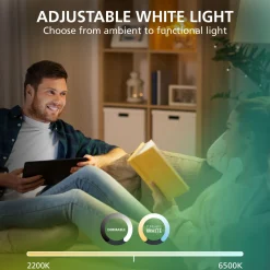 Eglo Connect.Z Smart Taklampa Herrora-Z Aluminium Vit 22W 2900lm - 827-865 Justerbar Vit | Dimbar