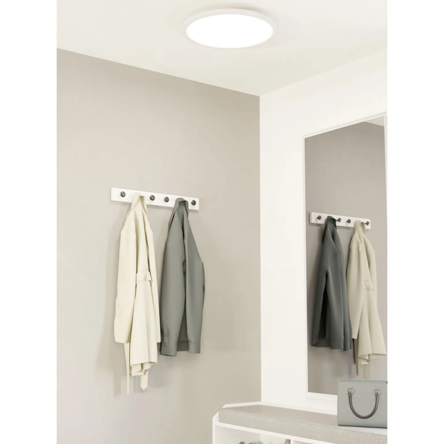 Eglo Connect.Z Smart Taklampa Sarsina-Z Aluminium Vit 33W 4300lm - 827-865 Justerbar Vit | 450mm - Dimbar