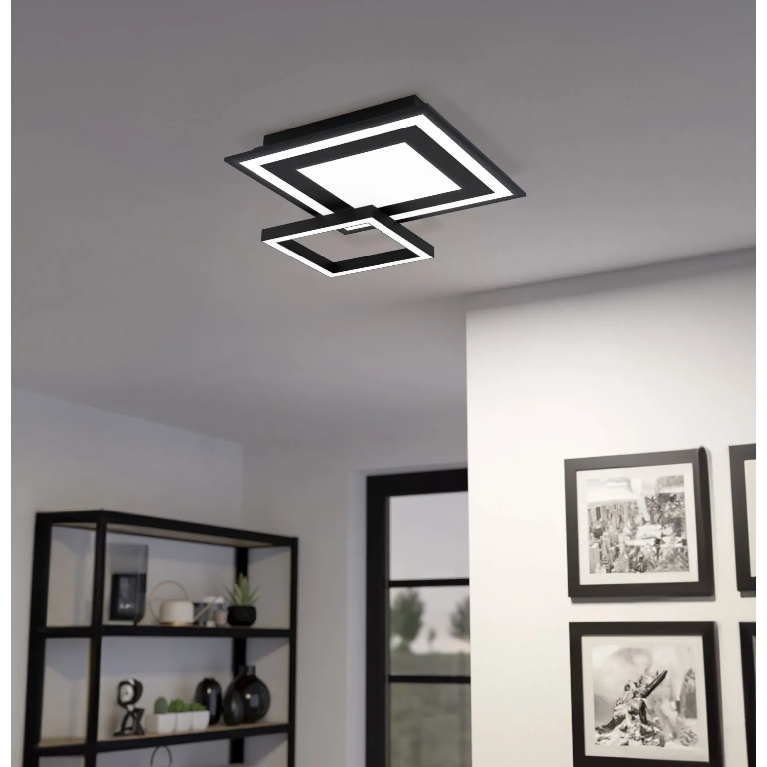 Eglo Connect.Z Smart Taklampa Savatarila-Z Stål Svart 2W 330lm - 827-865 Justerbar Vit | Dimbar