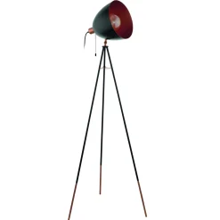 Eglo Golvlampa Chester Stål Svart Koppar | Passande För 1x E27