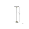 Eglo Golvlampa Conivarino Stål Brushed Mässing, Svart 30.5W 3150lm - 827 Extra Varm Vit | Dimbar