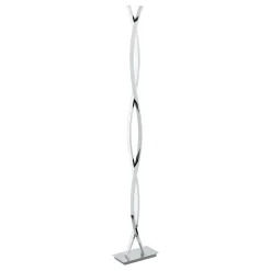 Eglo Golvlampa Lasana 2 Stål Aluminium Krom 36W 4700lm - 830 Varm Vit