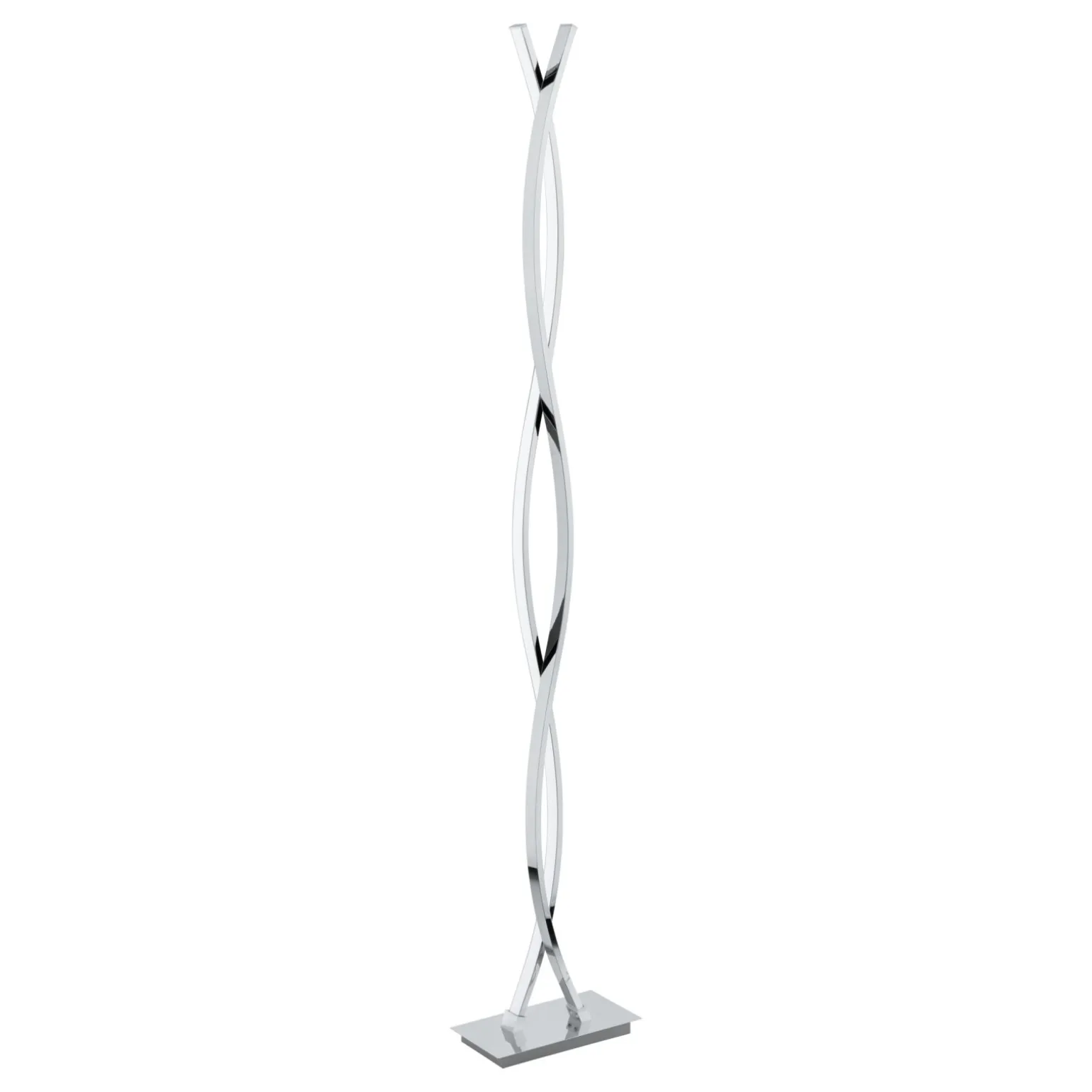Eglo Golvlampa Lasana 2 Stål Aluminium Krom 36W 4700lm - 830 Varm Vit
