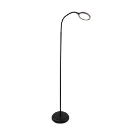 Eglo Golvlampa Lauro Plast Svart 55W 600lm - 827-865 Justerbar Vit | Dimbar