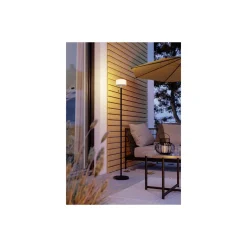 Eglo Golvlampa Montapalma-L Solar Stål Svart 2W 190lm - 830 Varm Vit | IP54 - Dimbar - USB-C