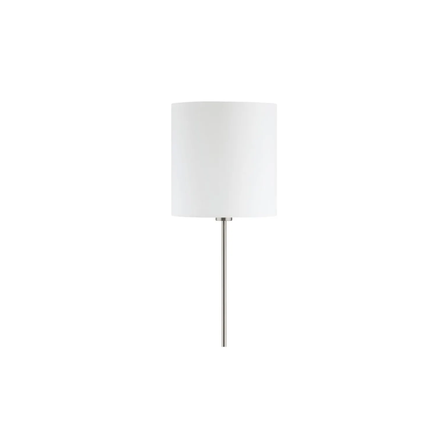Eglo Golvlampa Pasteri Stål Satin Nickel Vit | IP20 - Passande för 1x E27