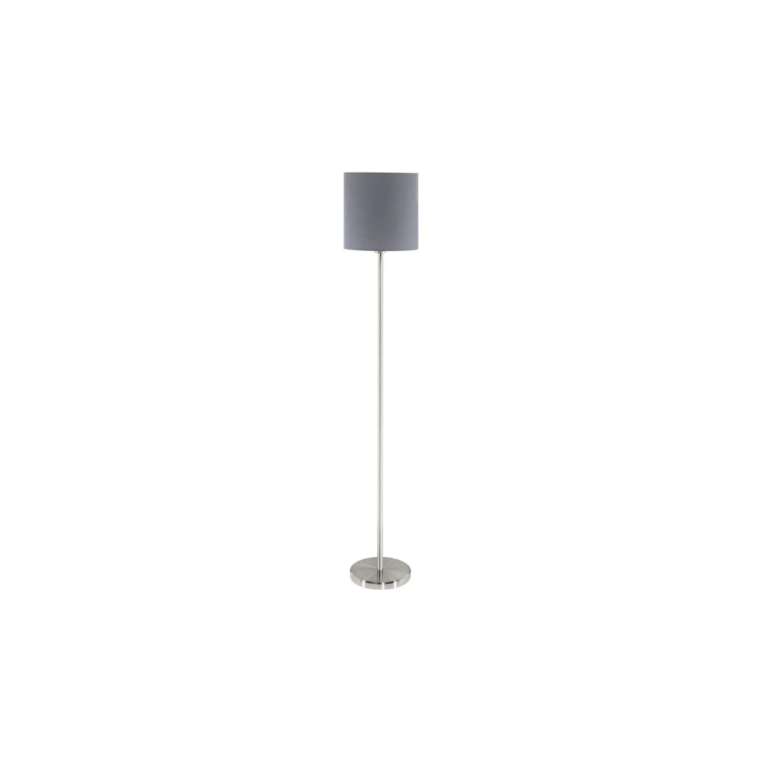 Eglo Golvlampa Pasteri Stål Satin Nickel Grå | IP20 - Passande för 1x E27