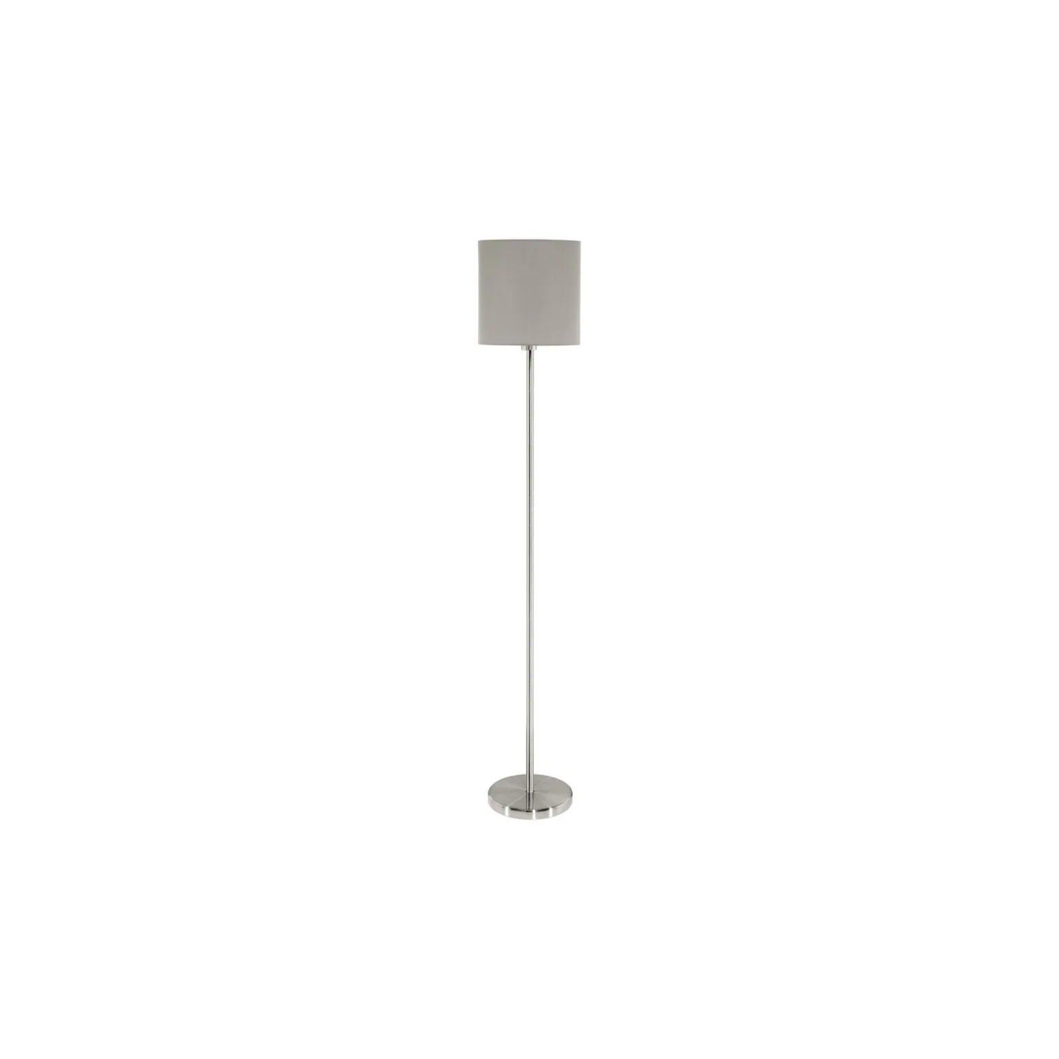 Eglo Golvlampa Pasteri Stål Satin Nickel Taupe | IP20 - Passande för 1x E27