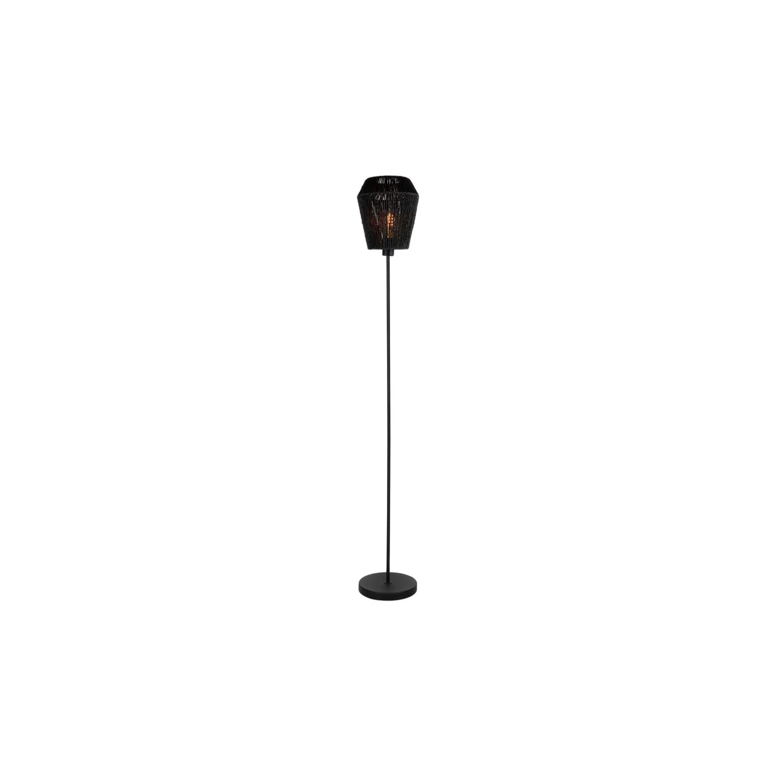 Eglo Golvlampa Persley Stål Svart Papper | IP20 - Passande för 1x E27
