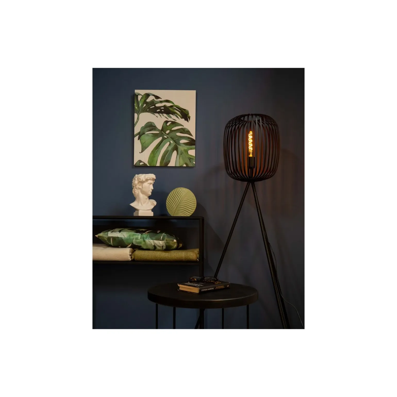 Eglo Golvlampa Romazzina Stål Svart | IP20 - Passande för 1x E27