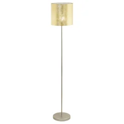 Eglo Golvlampa Viserbella Stål Guld | Passande För 1x E27
