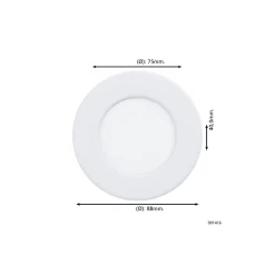 Eglo Infälld Spot Badrumsbelysning Fueva 6 Plast Vit 3.7W 450lm - 827-840-865 CCT