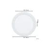 Eglo Infälld Spot Badrumsbelysning Fueva 6 Plast Vit 10.5W 1200lm - 827-840-865 CCT