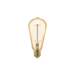 Eglo LED Edison E27 Filament Ambar 4.5W 400lm - 822 Extra Varm Vit | 3-Stegs Dimbar - Ersättare 40W