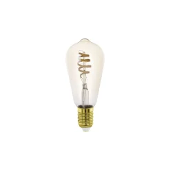 Eglo LED E27 Edison Ambar Filament 7W 806lm - 822-865 Justerbar Vit | Zigbee Dimbar- Ersättare 60W