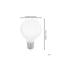 Eglo LED E27 Globe Klar Filament 7.5W 806lm - 830 Varm Vit + RGB | Zigbee Dimbar - Ersättare 60W