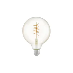 Eglo LED Globe E27 Filament Ambar 4W 270lm - 822 Extra Varm Vit | 3-Stegs Dimbar - Ersättare 25W