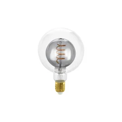 Eglo LED Globe E27 Filament Smokey 2W 80lm - 820 Extra Varm Vit | Dimbar - Ersättare 15W