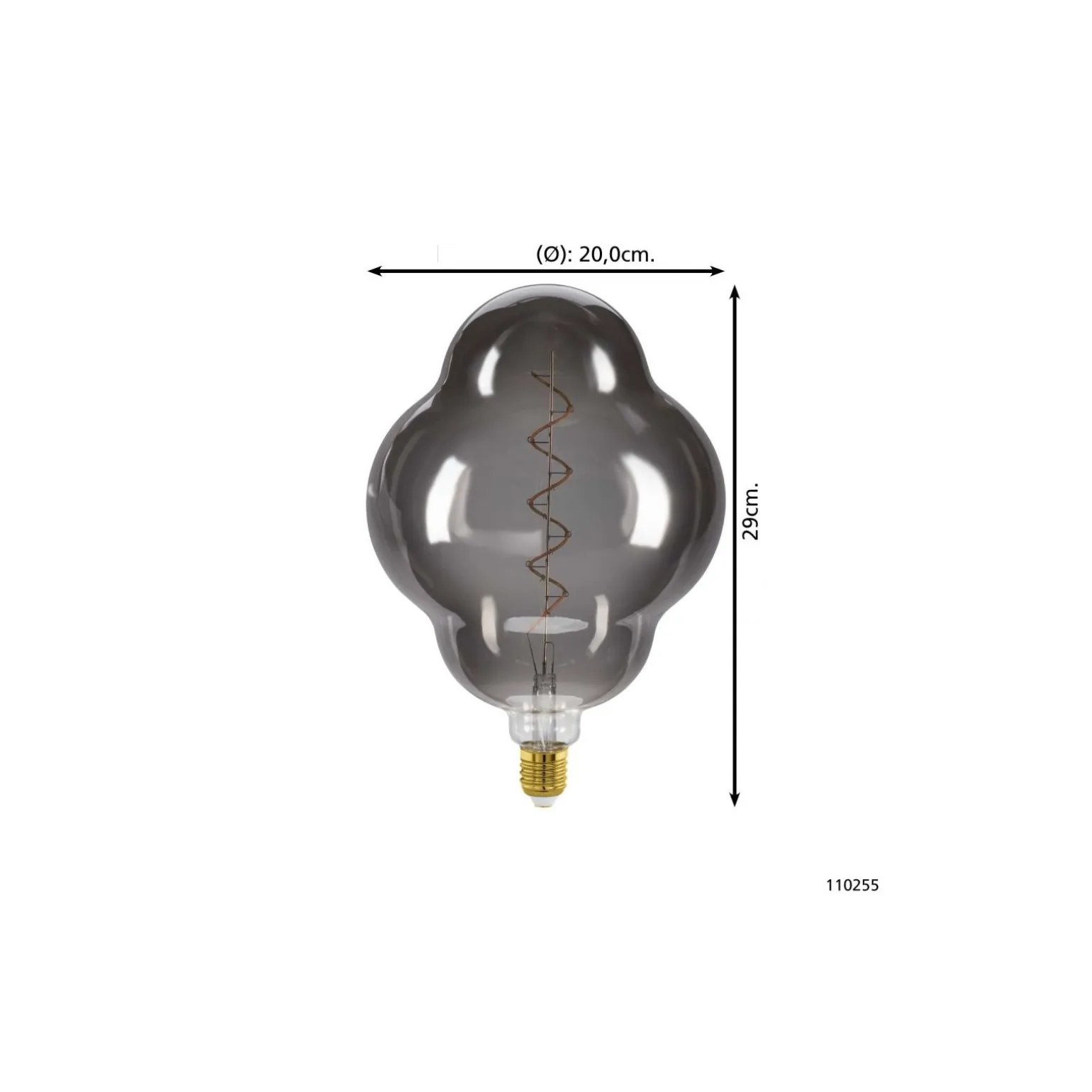 Eglo LED Special E27 Filament Smokey 4W 110lm - 820 Extra Varm Vit | Dimbar - Ersättare 15W