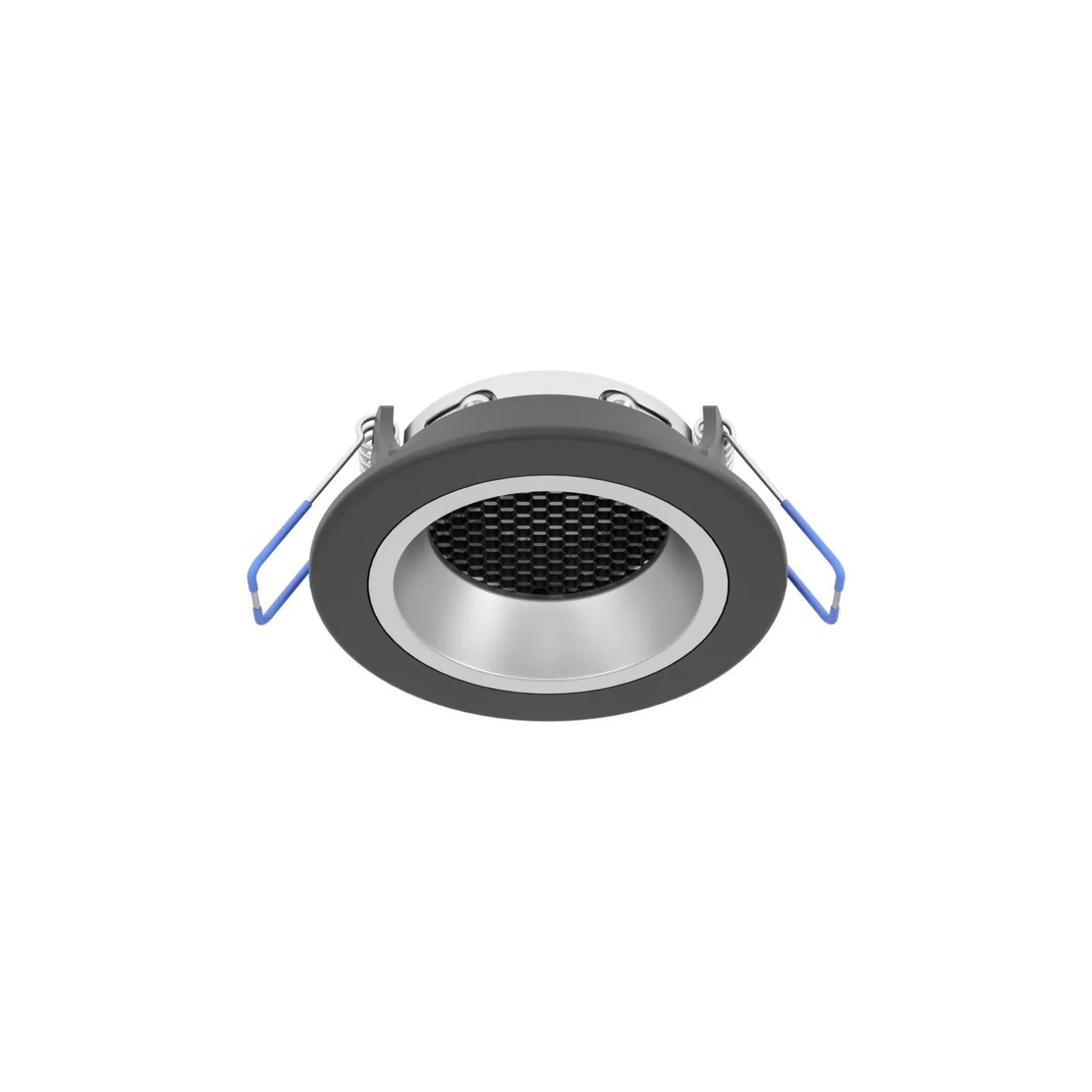 Eglo LED Spot Yebra-Z Plast Svart Silver 4.9W 490lm - 827-865 Justerbar Vit + RGB | 87mm - Utskärning 68mm - IP20 - Zigbee Dimbar
