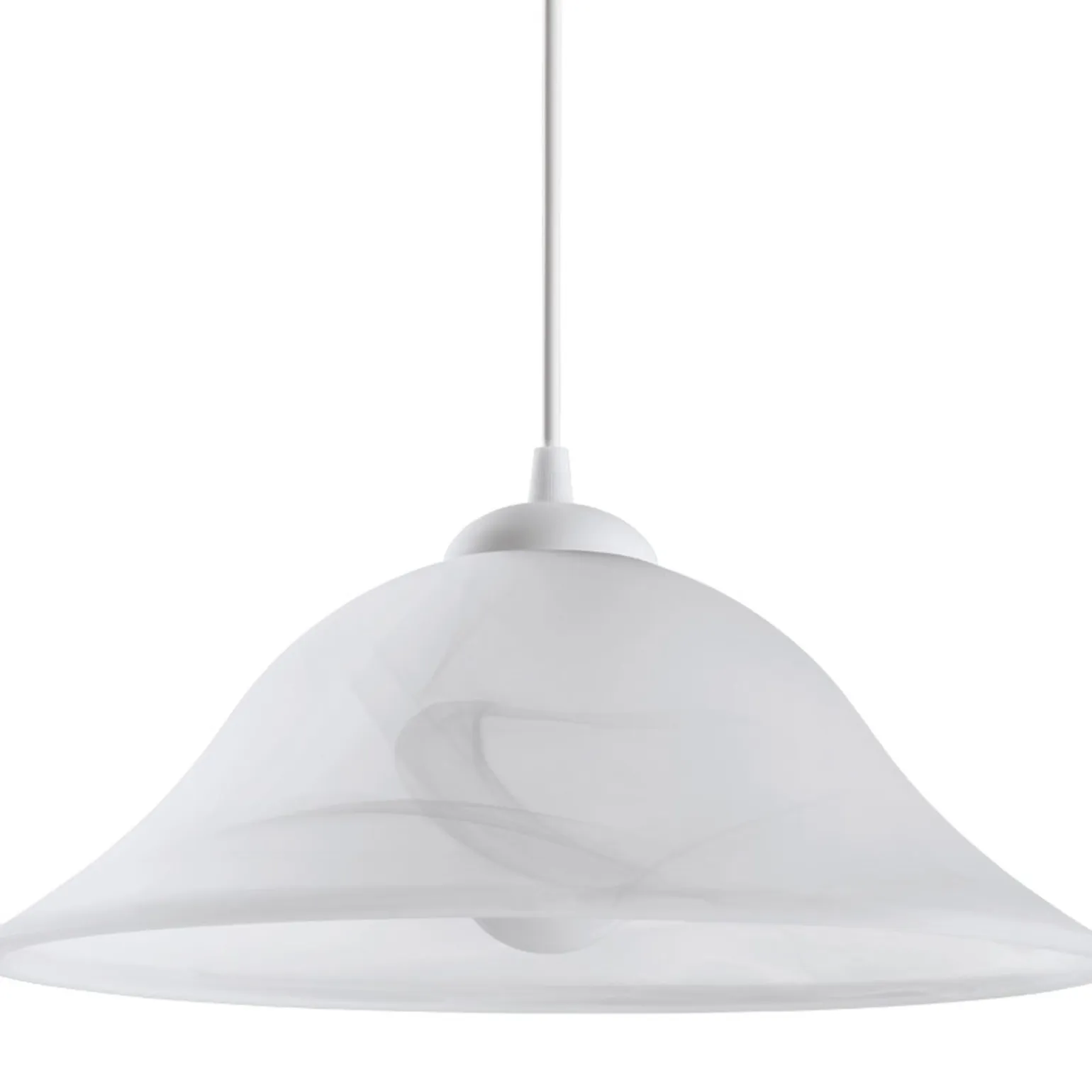 Eglo Pendellampa Albany Plast Vit | 350mm - Passande För 1x E27