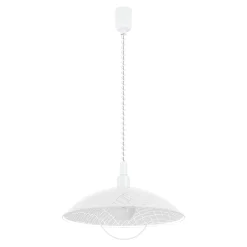 Eglo Pendellampa Alv-Z Plast Vit | 420mm - Passande För 1x E27