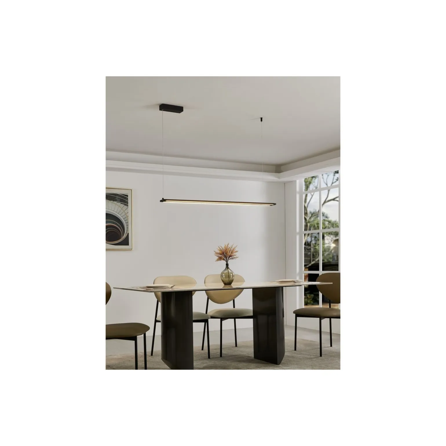 Eglo Pendellampa Amontillado Aluminium Stål Svart 13.5W 1750lm - 830 Varm Vit | IP20 - Dimbar