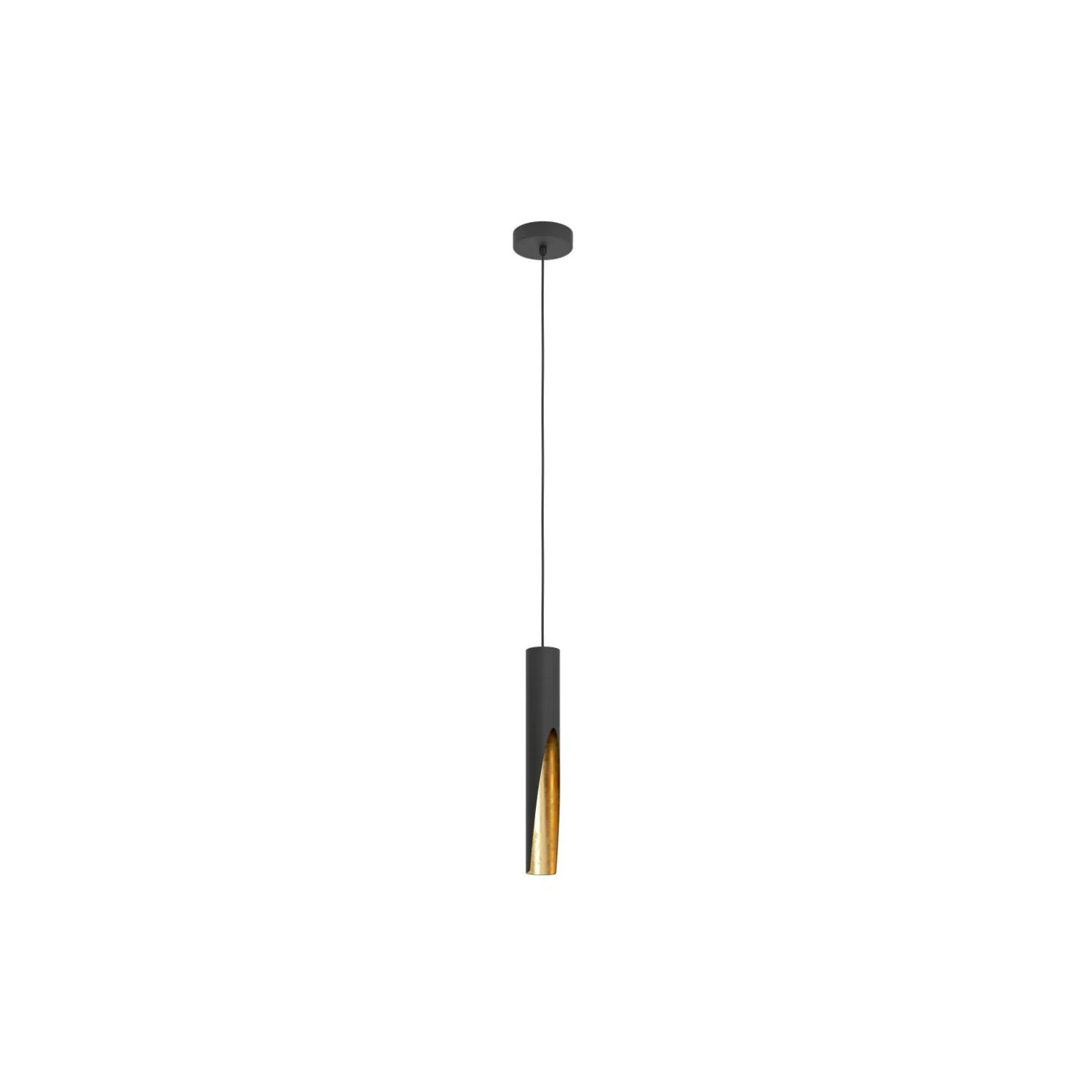 Eglo Pendellampa Barbotto Stål Svart, Guld 4.5W 345lm - 830 Varm Vit | Passande för GU10