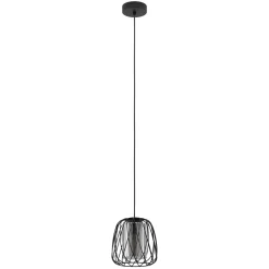 Eglo Pendellampa Floresta Stål Svart | 195mm - Passande För 1x E27