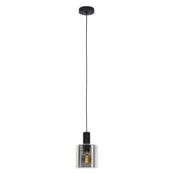 Eglo Pendellampa Gorosiba Stål Svart | 150mm - Passande För 1x E27
