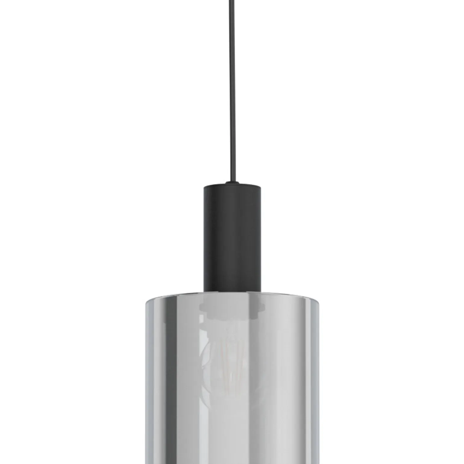Eglo Pendellampa Gorosiba Stål Svart | 150mm - Passande För 1x E27