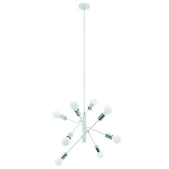 Eglo Pendellampa Gradoli Stål Vit | 710mm - Passande För 8x E27