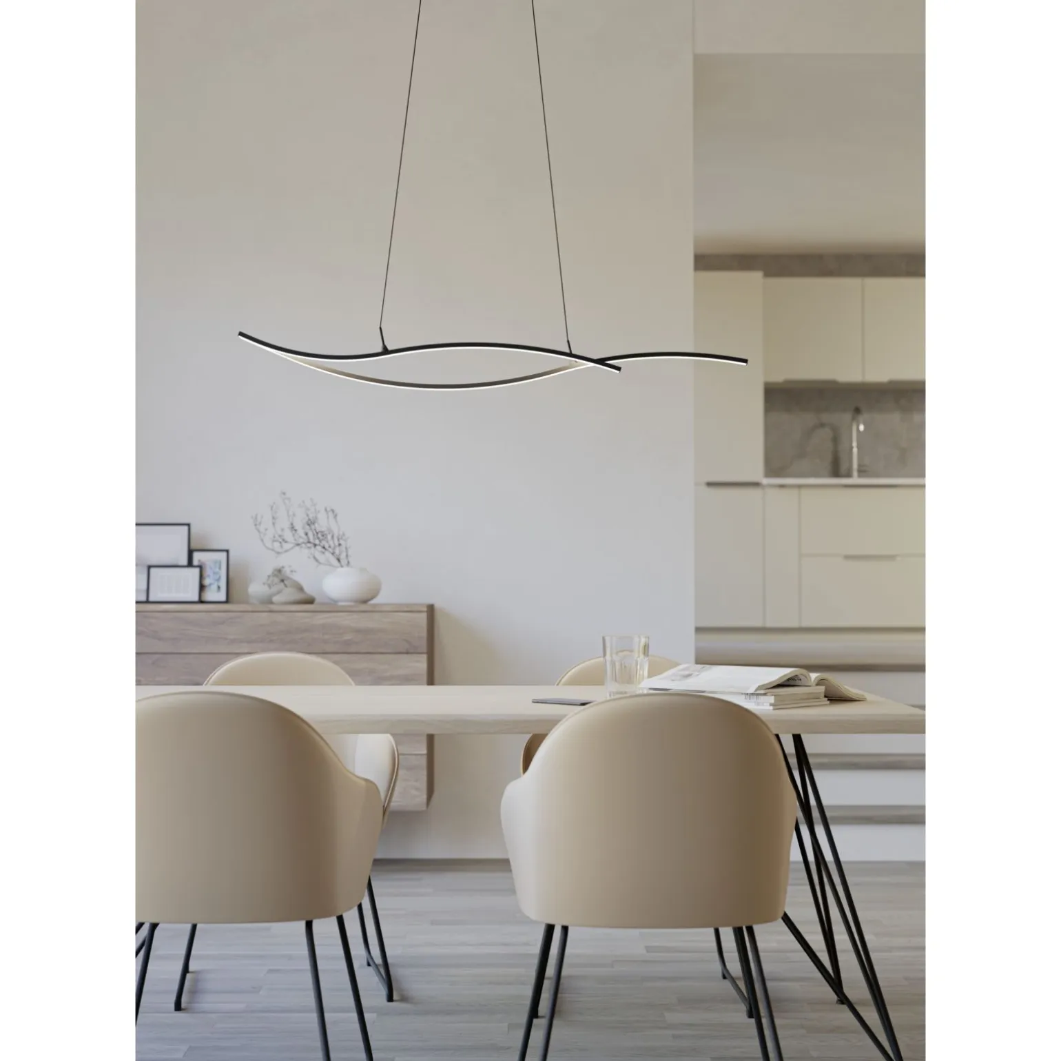 Eglo Pendellampa Grisolia Stål Svart 20W 2500lm - 840 Kallvit