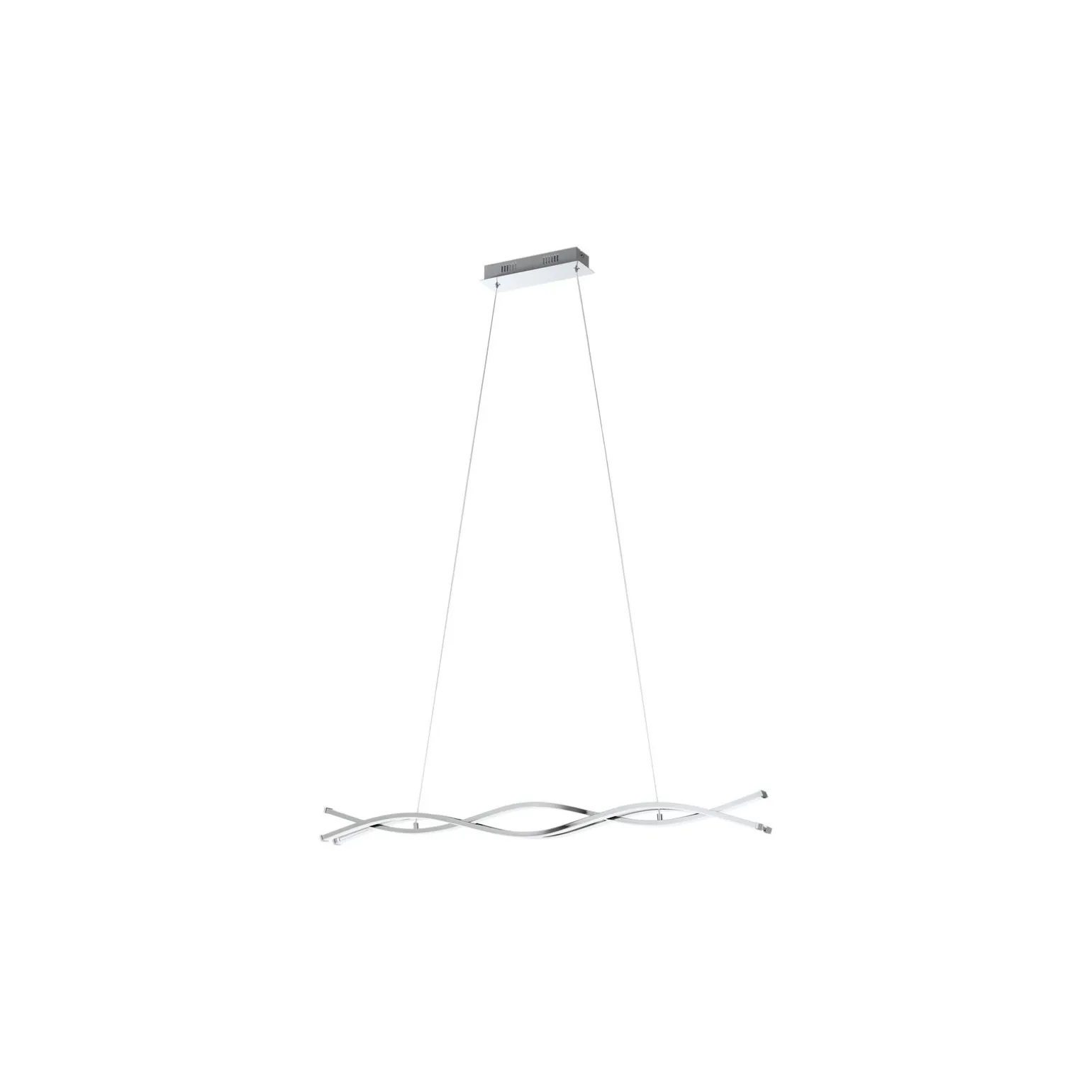 Eglo Pendellampa Lasana 2 Stål Aluminium Krom Vit 35W 5300lm - 830 Varm Vit | IP20