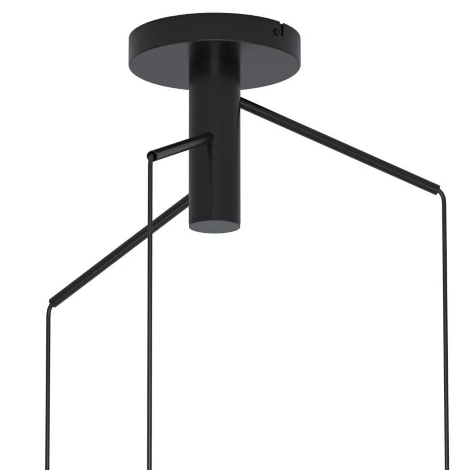 Eglo Pendellampa Mantunalle Stål Svart | 620mm - Passande För 3x E27