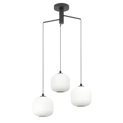 Eglo Pendellampa Mantunalle Stål Svart | 620mm - Passande För 3x E27
