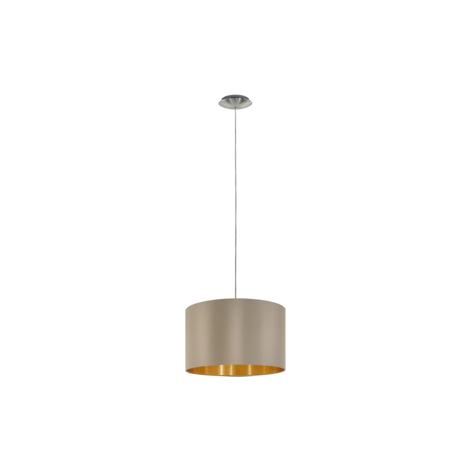Eglo Pendellampa Maserlo Stål Satin Nickel | Passande för E27