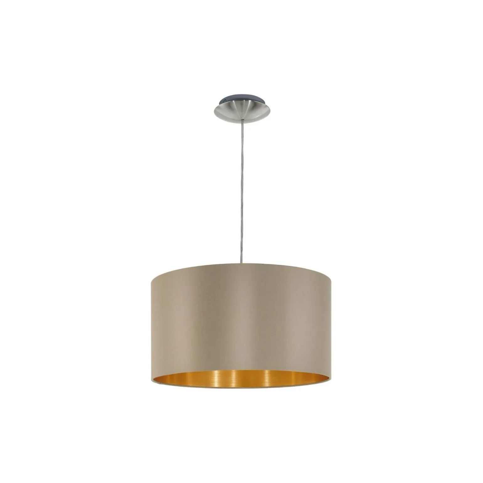 Eglo Pendellampa Maserlo Stål Satin Nickel | Passande för E27
