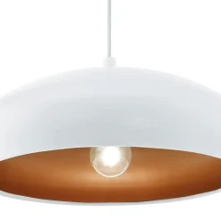 Eglo Pendellampa Mogano 1 Stål Vit | 400mm - Passande För 1x E27