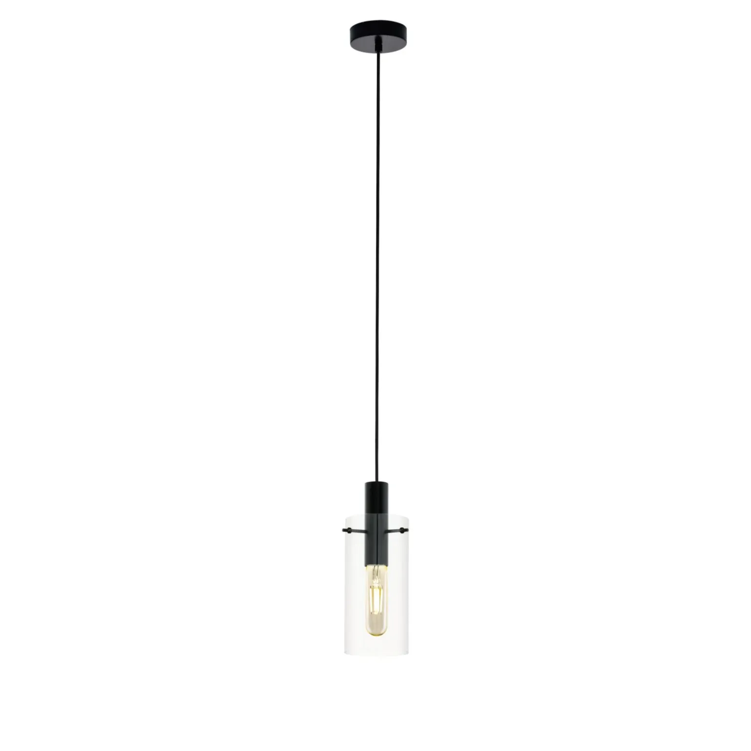 Eglo Pendellampa Montefino Stål Svart | 110mm - Passande För 1x E27