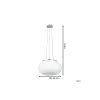 Eglo Pendellampa Optica Stål Satin Nickel | Passande för 2x E27