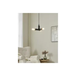 Eglo Pendellampa Rueda Svart | IP20 - Passande för 3x E27