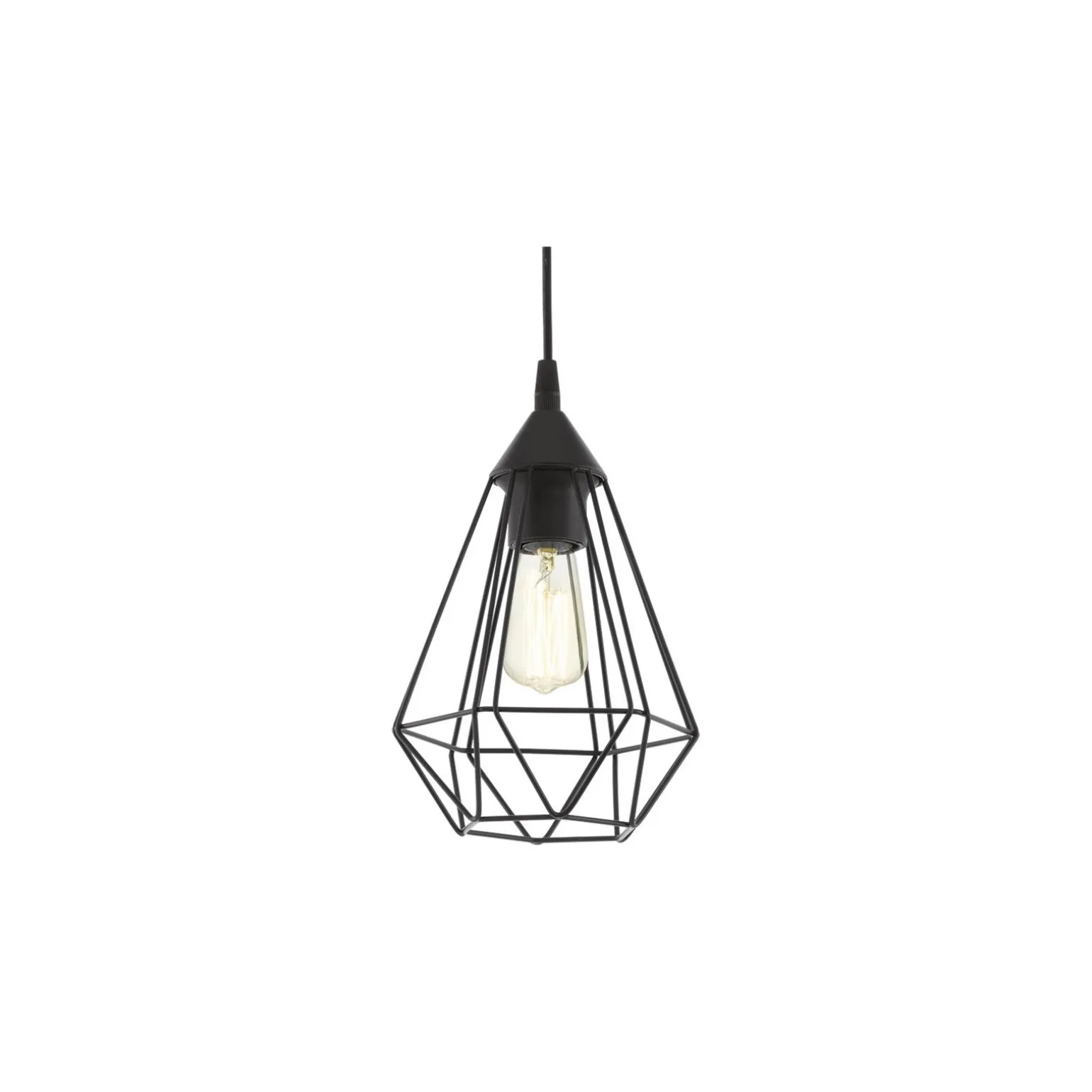Eglo Pendellampa Tarbes Svart | IP20 - Passande för 1x E27