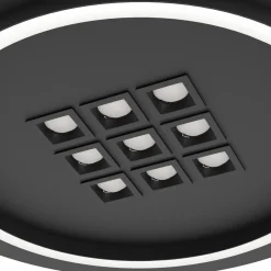Eglo Taklampa Balazote Stål Svart 205W 3425lm - 827-865 Justerbar Vit | 380mm - Dimbar