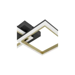 Eglo Taklampa Calliera Stål Svart Guld 18.4W 2500lm - 840 Kallvit | IP20 - Dimbar
