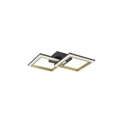 Eglo Taklampa Calliera Stål Svart Guld 18.4W 2500lm - 840 Kallvit | IP20 - Dimbar