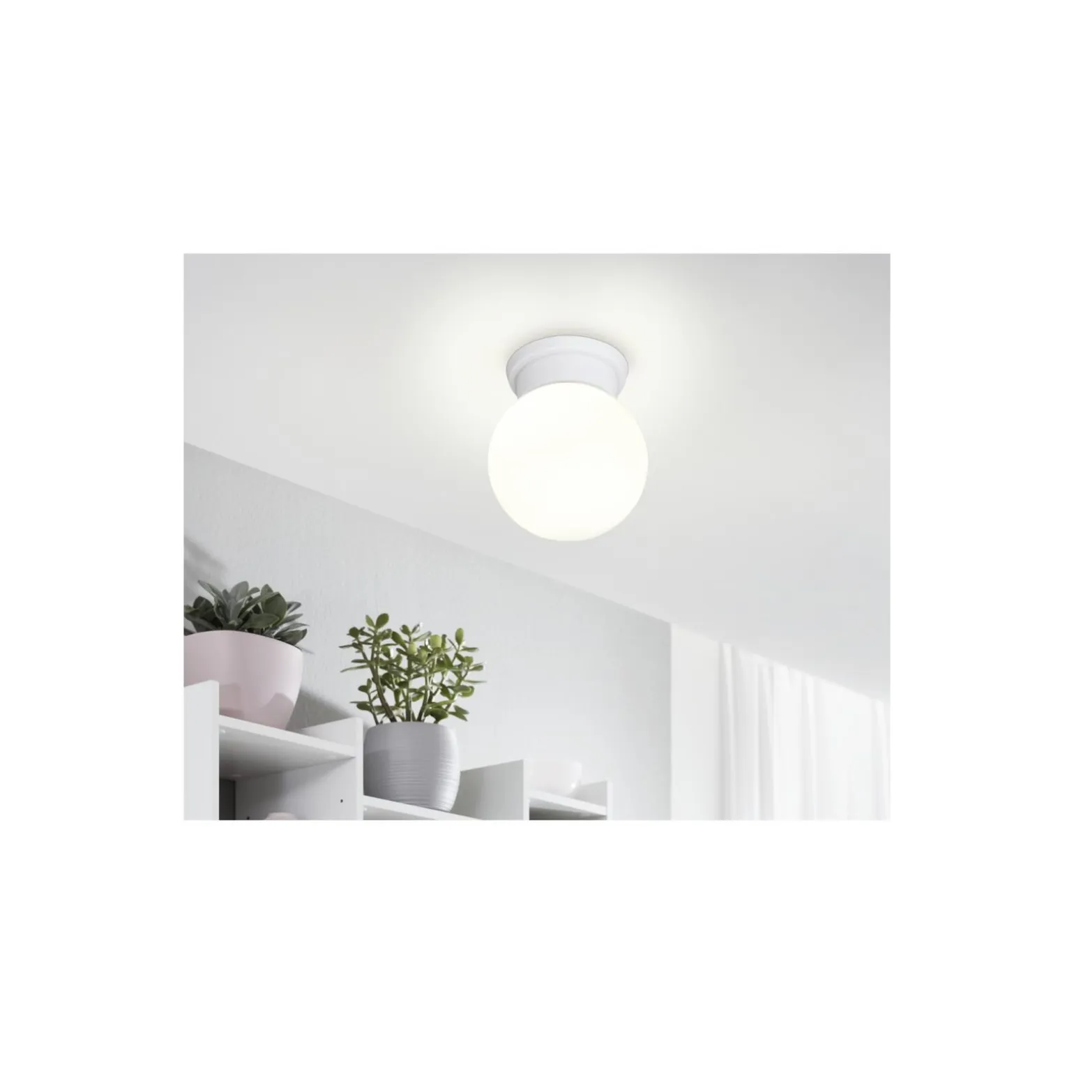 Eglo Taklampa Durelo Vit | IP20 - Passande för 1x E27