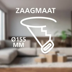 Eglo Taklampa Fueva 6 Plast Vit 9W 1150lm - 827-865 Justerbar Vit | 168mm - IP44 - Dimbar