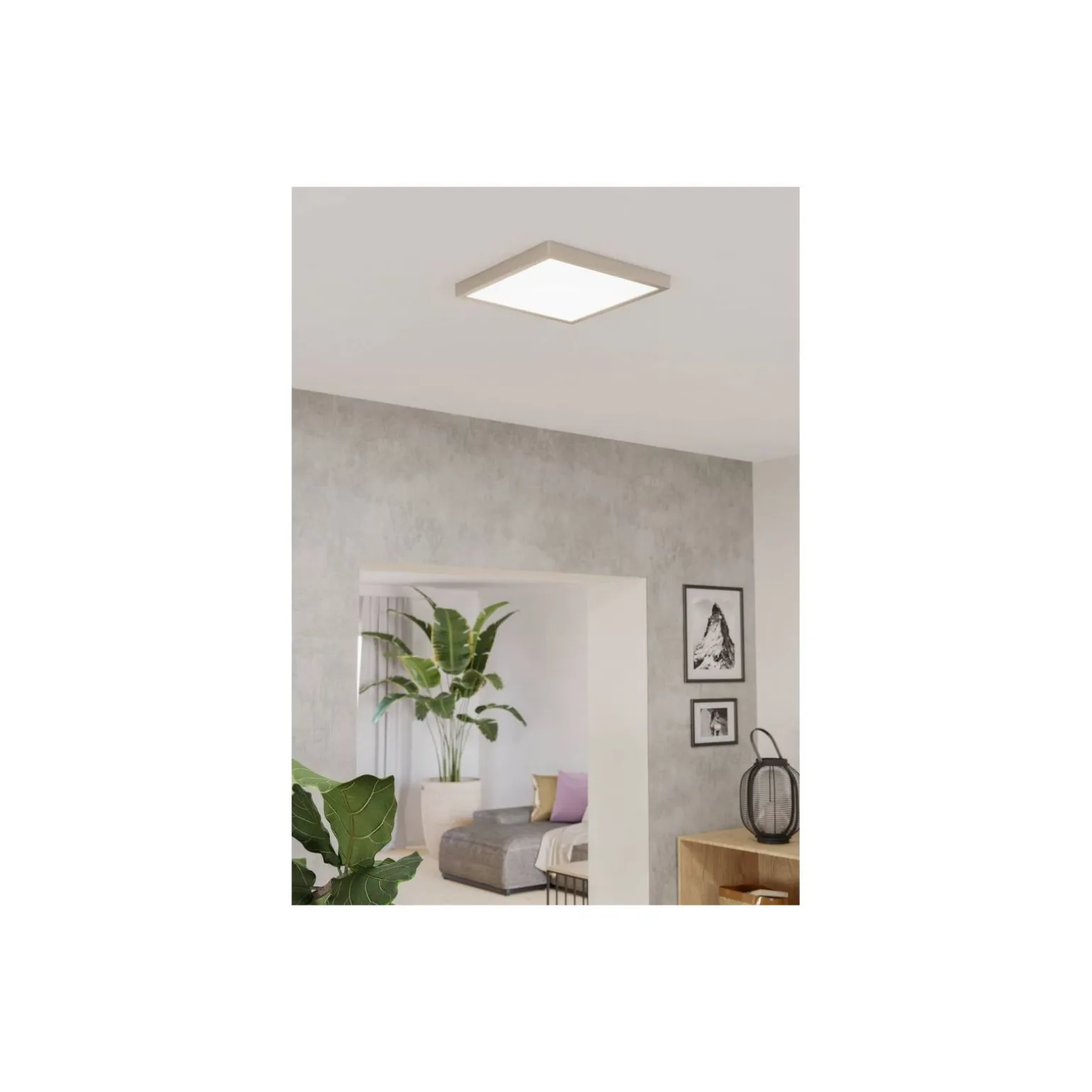 Eglo Taklampa Fueva 6 Stål Satin Nickel 13W 2100lm - 827-840-865 CCT