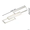 Eglo Taklampa Monirote Stål Aluminium 37W 4450lm - 830-865 Justerbar Vit | Dimbar